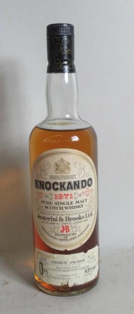 null 1 bouteille de Whisky KNOCKANDO Pure Single Malt 1971 (mis en bouteille en 1983)...