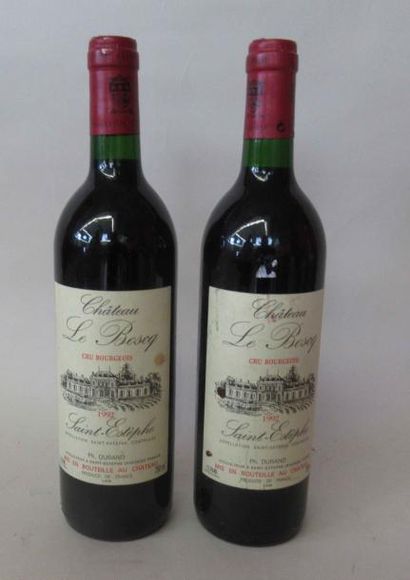 null 2 bouteilles de CHATEAU le BOSQ Saint Estèphe Domaine Philippe Durand 1999 