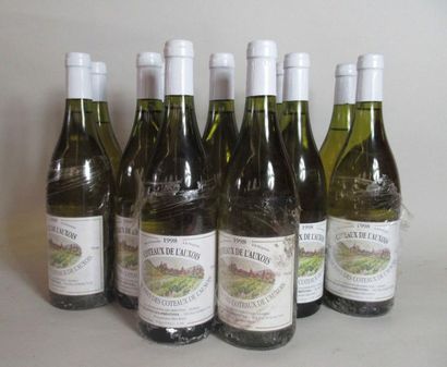 null 12 bouteilles de COTEAUX DE L'AUXOIS blanc 1998 