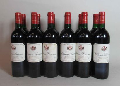 null Douze bouteille CHATEAU LIVERSAN Haut medoc G. DE POLIGNAC 