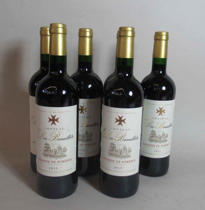 null 6 bouteilles de Chateau Des BARAILLOTS Lalande de Pomerol 2015 
