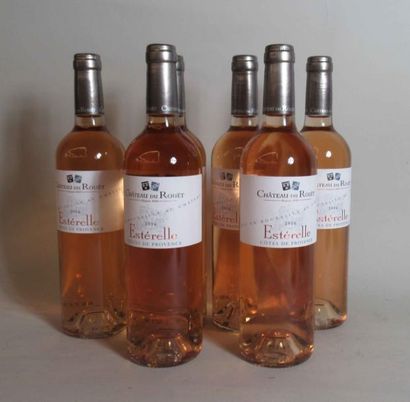 null 6 bouteilles de CHATEAU du ROUËT "Esterelle" Côtes de Provence rosé 2016 