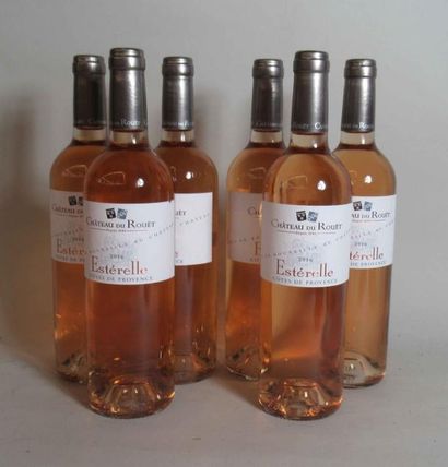 null 6 bouteilles de CHATEAU du ROUËT "Esterelle" Côtes de Provence rosé 2016 
