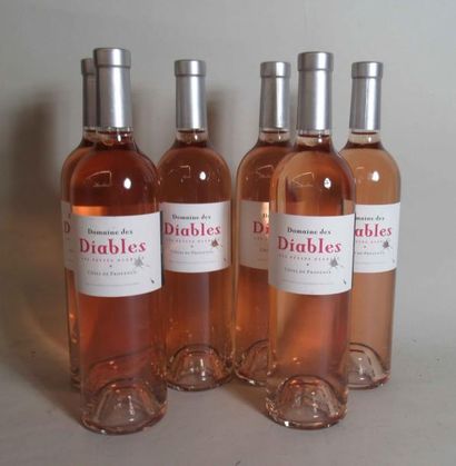 null 6 bouteilles de Domaine des DIABLES Côtes de provence rosé 2016 