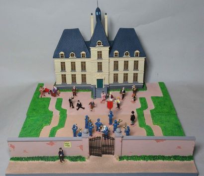 null PIXI TINTIN - Château de Moulinsart avec ses 13 personnages" (n°190/1000) avec...