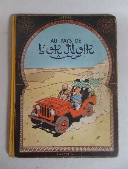 null HERGE - Tintin - Au Pays de l'Or Noir - 4e plat B4 – 1950 (quelques salissures...