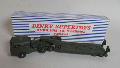 null DINKY SUPERTOYS Tracteur Berliet avec porte char 