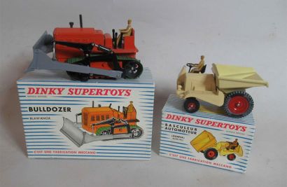null DINKY SUPERTOYS 885 Bulldozer (accident), 887 Dumper 