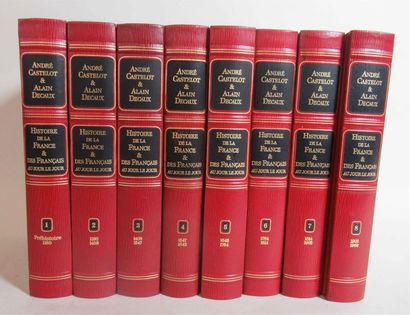 null 8 livres A. DECAUX et A. CASTELOT "Histoire de la France" Librairie académique...