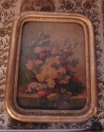 null BIANCA (XXe) "Vase de fleurs" Huile sur toile signée en bas à gauche On y joint...