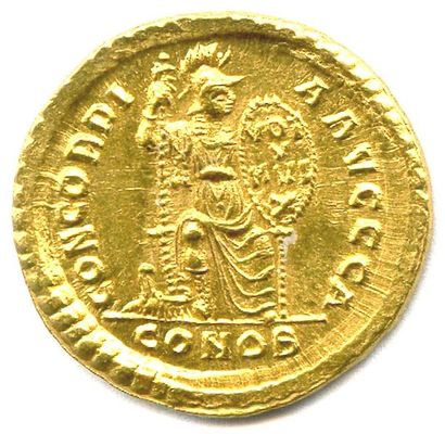 null ARCADIUS Empereur romain d'Orient 19 janvier 383 - 1er mai 408 Buste diadémé...