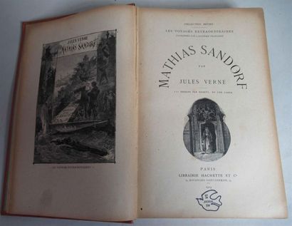 null JULES VERNE "Voyage extraordinaire Mathias SANDORF" Un volume avec dos au phare,...