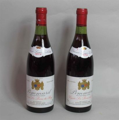 null 2 Blles de POMMARD Louis Violland Cuvée la Pierre du Roy 1974 Expert : Madame...