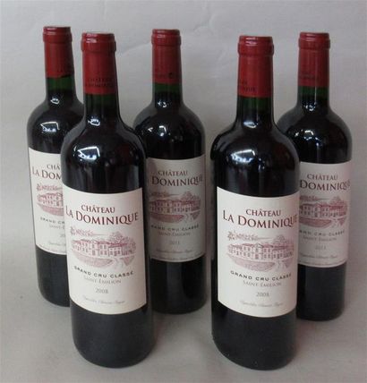 null 5 bouteilles de CHATEAU LA DOMINIQUE Domaine Clément Fayat Saint Emilion Grand...