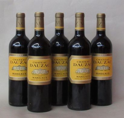 null 5 bouteille de CHATEAU DAUZAC Margaux Grand Cru classé (2x2008 et 3x2010) Expert...