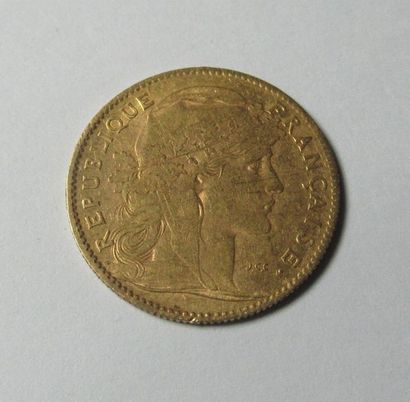 null Pièce de 10 Francs en or jaune au Coq 1905 