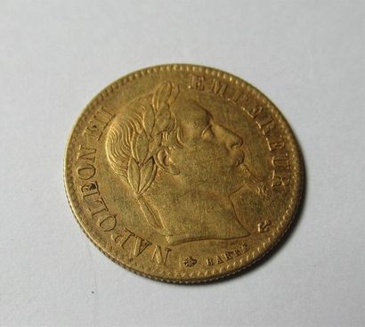 null Pièce de 10 Francs en or jaune Napoléon III tête laurée 1868 