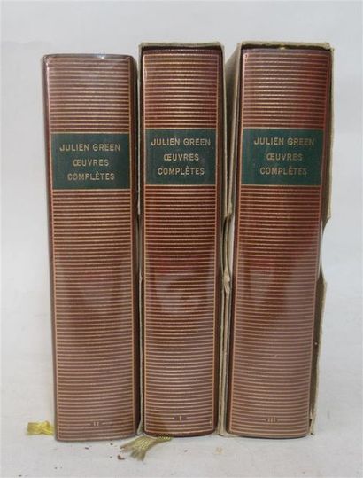 null Julien GREEN "Oeuvres complètes" 3 volumes - Bibliohtèque de la Pléiade NRF...