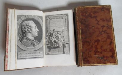 null MARMONTEL. Contes moraux. Paris, J. Merlin, 1765, 3 volumes in-8 veau, trois...