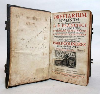 null S.P. FRANCISCI CAPUCINORUM "Brevarium romanum" In-12 - Andream Stadler, 1760...
