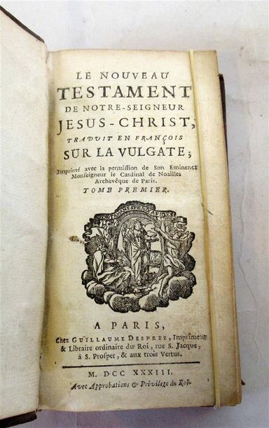 null "Le Nouveau Testament de notre-Seigneur Jésus-Christ traduit en français sur...