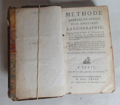 null Abbé François LAURENT. Méthode abrégée et facile pour apprendre la géographie....