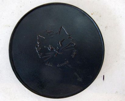 null Médaille en fonte de fer Jean Cocteau Club des Amis des Chats 1951