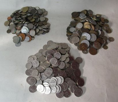 null Bel ensemble de pièces de monnaie démonétisées (environ 4 kgs) 
