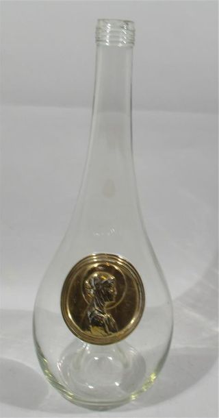 null René Lalique (modèle créé par) - Bouteille de liqueur de forme piriforme Ste-Odile...