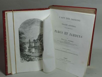 null Edouard ANDRE "Traité général de la composition des parcs et jardins" 1 volume...