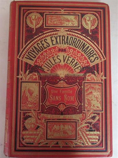 null Jules VERNE "Une Famille sans Nom - Voyages extraordinaires" - Edition Hetzel...