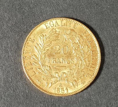 null Pièce de 20 Francs or République Française Marianne 1851
