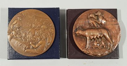 null MONNAIE DE PARIS - Jacques BUR - Médaille commémorative en bronze à patine brune...