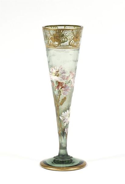 null François-Théodore LEGRAS (1839-1916) Legras & Cie Montjoie. Grand vase à panse...