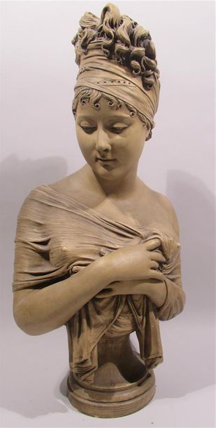null LECOMTE, d'après Joseph CHINARD (1756 - 1813) "Portrait en buste de Juliette...