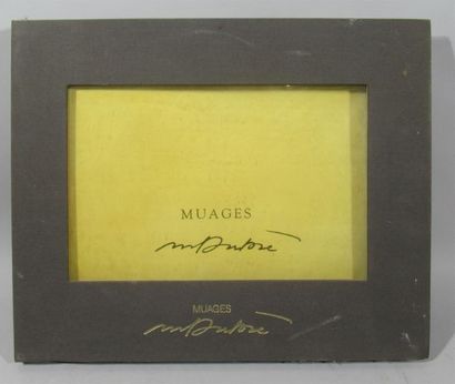 null Michel DUBRE (1942) Livre-objet sur papier Vélin d'Arches "Muages" composée...