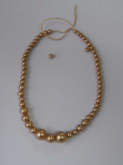 null Partie de collier en perles fantaisie (accidents et manques)