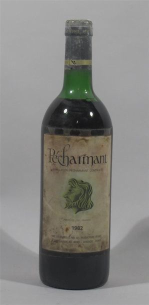 null 1 Bouteille de PECHARMANT Bergerac 1982 (étiquette abimée)