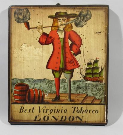 null B. D'ARTE F. CONZ (XXe) - Best Virginia Tobacco LONDON - Peinture sur panneau...