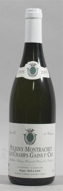 null 1 bouteille de Puligny-Montrachet "Les champs gains" 1er cru Roger belland propiriétaire...