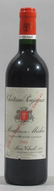 null 1 bouteille de Château Poujaux Jean THEIL Propiétaire Moulis en Médoc 1998
