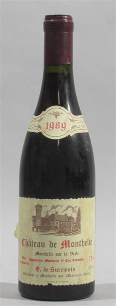 null 1 bouteille de Château de Monthelie Grand cru E. de Suremain 1989