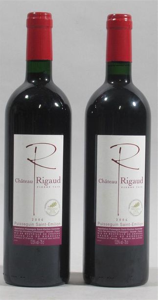 null 2 bouteilles de Château RIGAUD Pierre Tex Puisseguin Saint Emilion 2006