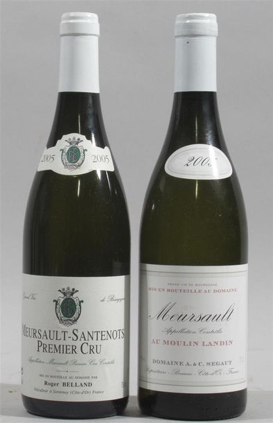 null 1 bouteille de Meursault "santenots" 1er cru Roger Belland propriétaire 2005...
