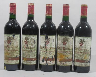 null 2 bouteilles de Côtes Rocheuses St Emilion grand Cru 1988 - 2 bouteilles de...