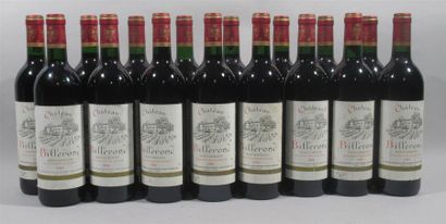 null 16 Bouteilles de CHATEAU BILLEROND SAINT EMILION 1994-1990-1989