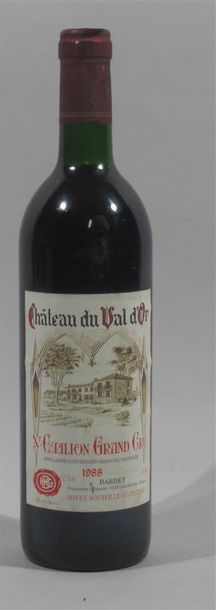 null 1 Bouteille de CHATEAU DU VAL D'OR SAINT EMILION Grand Cru Classé 1988