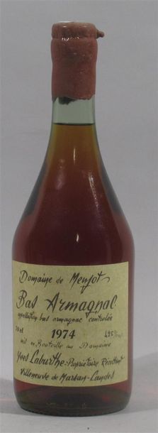 null 1 bouteille de Bas Armagnac Domaine de Menjot Yves Labarthe propriétaire 19...