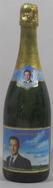 null 1 bouteille de Champagne "Nicolas Sarkozy" Pierre Mignon 2007