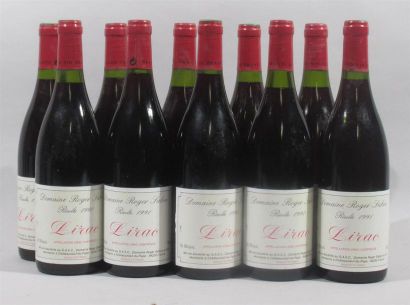 null 10 bouteilles LIRAC rouge - Domaine Roger SABON - 1991